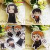 Cartoon Harry Potter Snape Malfoy George Bill Movie Character Pendant Keychain For Gift Giving And Travel Souvenir