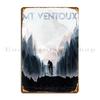 Mt Mont Ventoux Tour de France Radsport Poster Metallschild Wanddeko Pub Wandbild Küche Druck Wandplakette Blechschild Poster