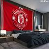 Man United Wall tapestry, aesthetic printed fabric blanket, suitable for bedroom, living room, and home decor.