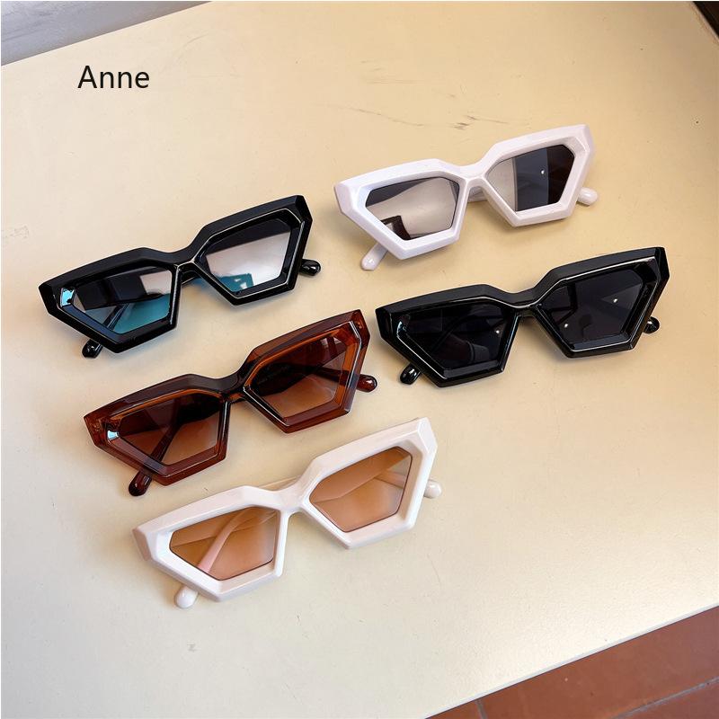 Vintage Cat Eye Sunglasses New Fashion Oversized Thick Frame Gradient Men Women Shades Trendy  Design UV400 Eyewear