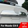 For Mazda CX-5 CX5 2012 2013 2014 2015 Chrome Car Rear Trunk Lid Cover Trim Tailgate Lip Boot Molding Garnish Trims Accessories