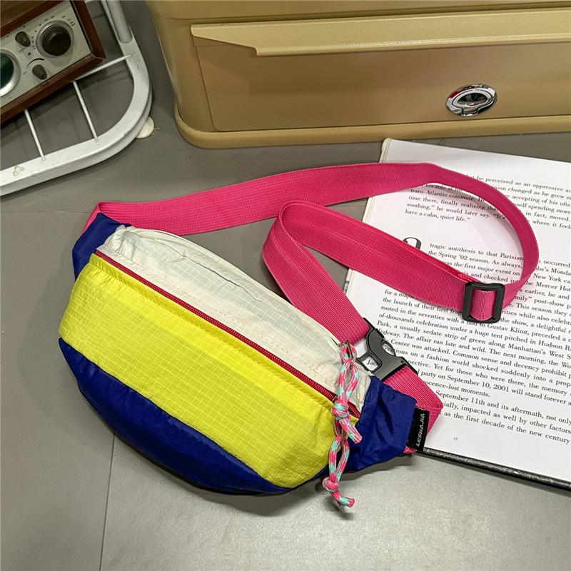 Colorful Waist Bag for Men and Women Outdoor Travel Hiking Running Lightweight Water Resistant Fanny Pack with Adjustable Strap