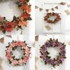 Autumn Artificial Peony Wreath With Silk Flowers For Holiday Door Wall Decor