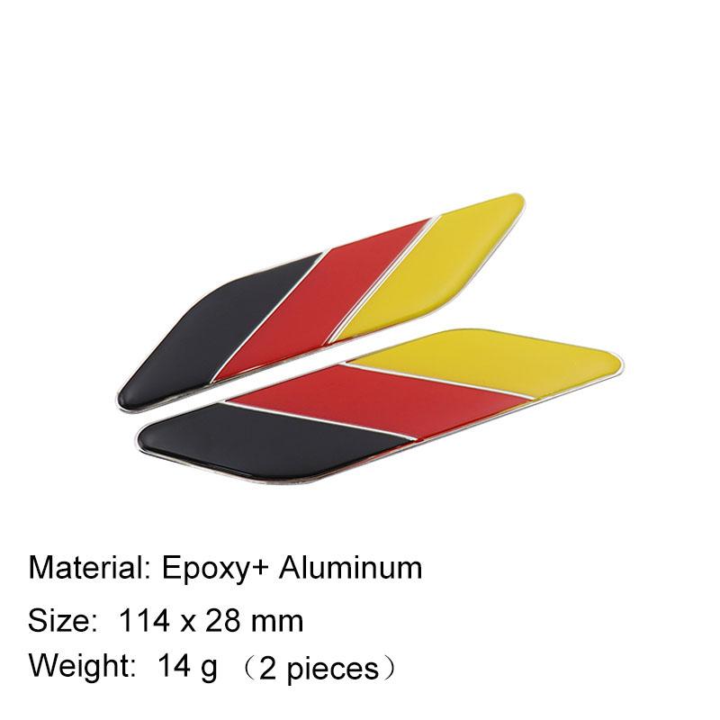3D Premium Deutsch Germany German Flag Map Logo for car Engine Hood Fender trunk Tail Rear Decal Emblem Badge Sticker