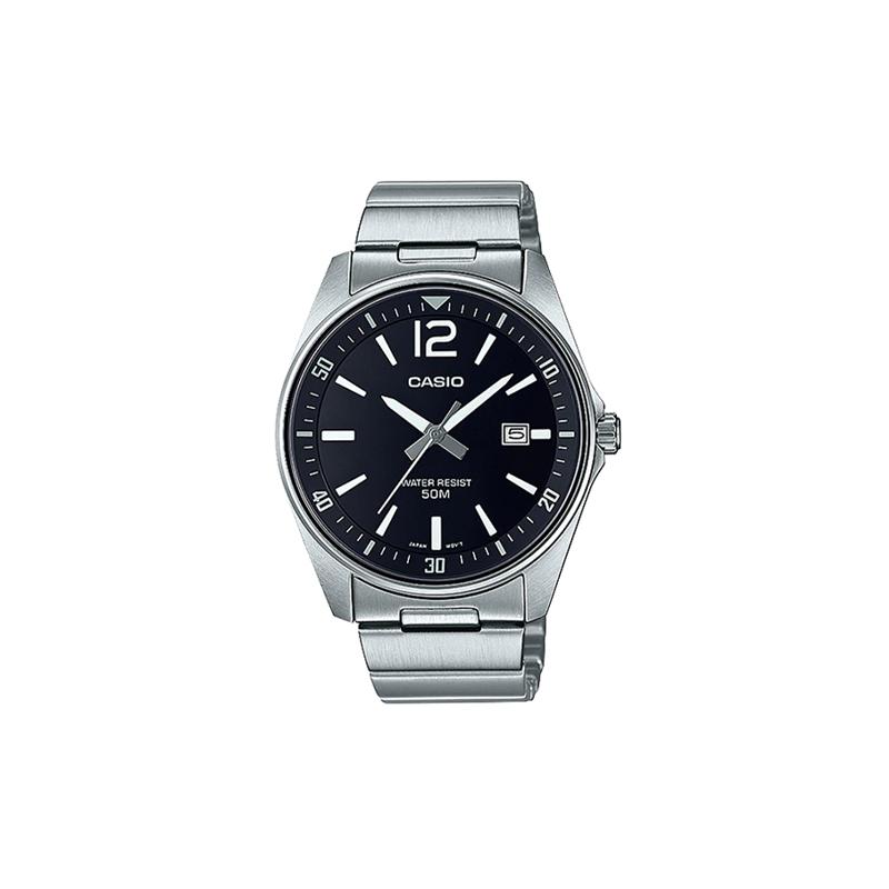 

Casio STANDARD series casual and simple quartz movement stainless steel strap Japanese and Korean watch men s watch black dial MTP-E170D-1BVDF чёрный