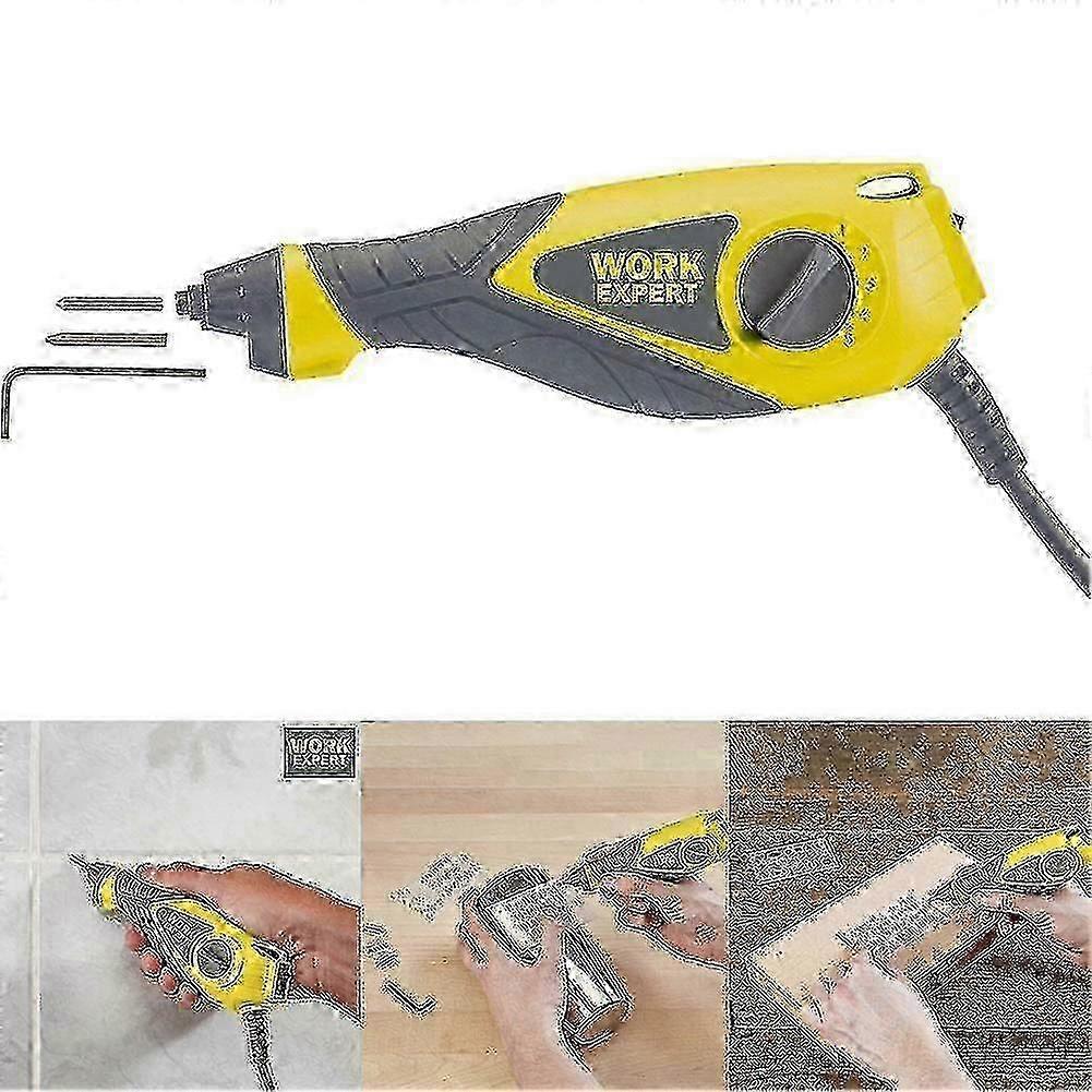 Electric Tile Grout Removal Tool Kit, 3-in-1 Professional Set with Steel Tips