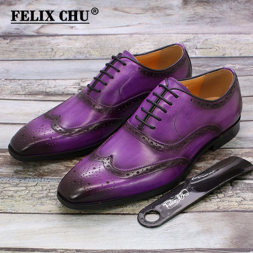 Luxury Men`s Dress Shoes Genuine Calf