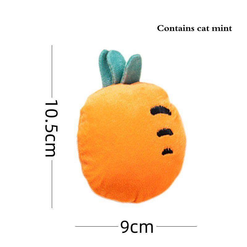 1PC Plush Cat Toy Catnip Cute Funny Chew Cat Playthings Cartoon Interactive Kitten Mini Teeth Grinding Thumb Pet Dog Chewing Toy