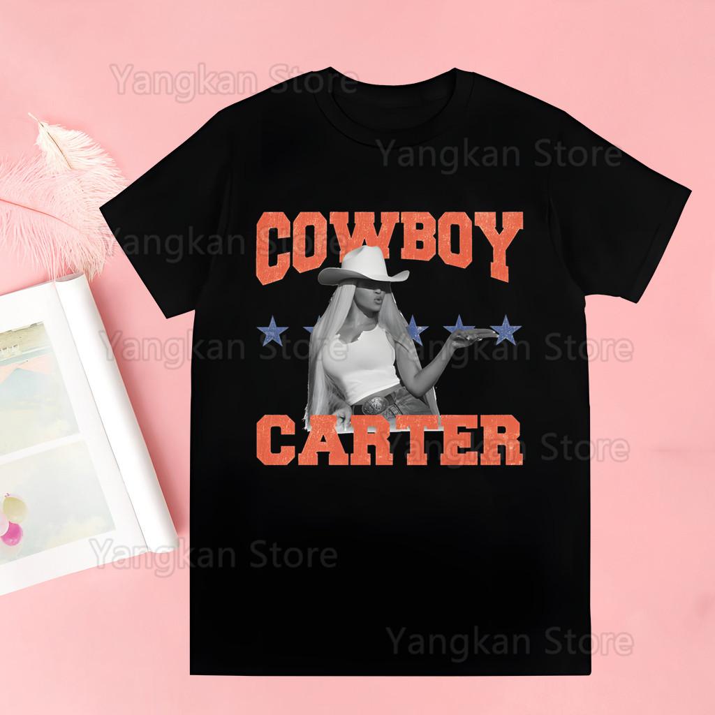 Cowboy Carter Harajuku Tops Summer Tops Graphic Tees Women Kawaii Tshirt Clothes T Shirt Drop Shipping
