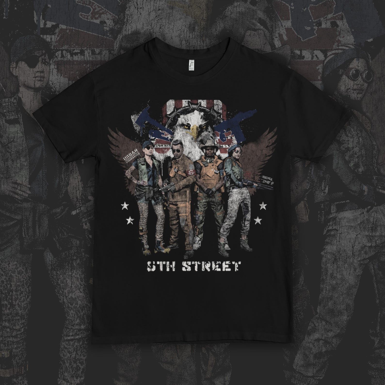 Cyberpunk 6th Street T-Shirt 4XL