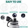 12 Replacement Water Bottle Gaskets for Thermoflask 24oz, 32oz, 40oz, Straw Lid, Chug Cap, Vent Hole, Silicone Seals