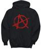 Punk Rock Czerwona Anarchia Czarna Bluza z Kapturem Zabawny Prezent Anarchokomunista Rock and Roll Komunistyczny