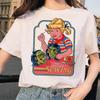 Lets Summon Demons Aesthetics T Shirt Unisex Summer Casual Harajuku Cartoon Print Satan Short Sleeve Tops Camiseta Streetwear