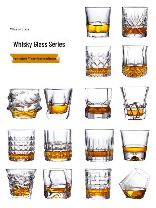 ZISIZ Křišťálová sklenice na whisky a koktejly