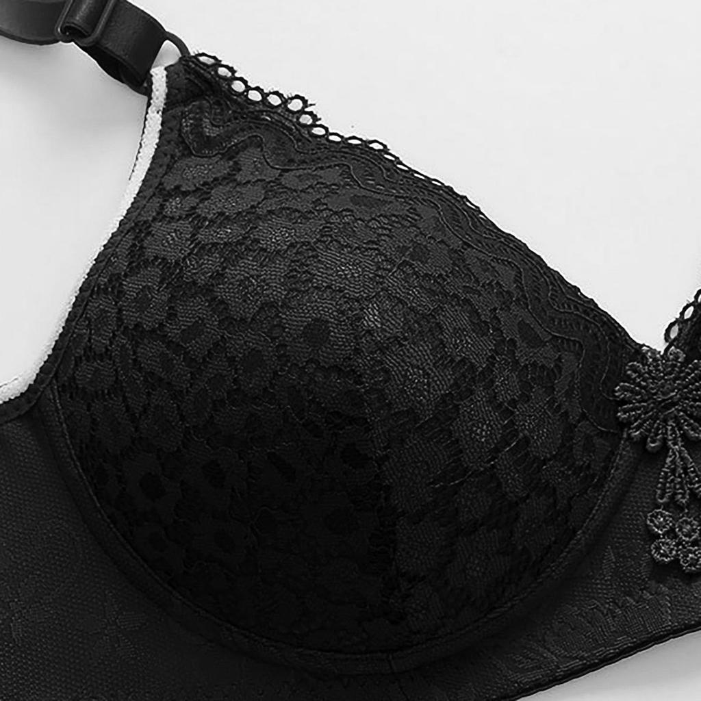 Lace Underwire Bra for Women Adjustable Straps Full Coverage Supportive Design Comfortable Fit Lightweight Fabric Soft Texture
