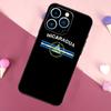 Nicaragua Flag Phone Case For iPhone 16 17 Pro Max 17 Air 16E 13 12 Mini 14 15 Plus 11 Pro Max Back Cover