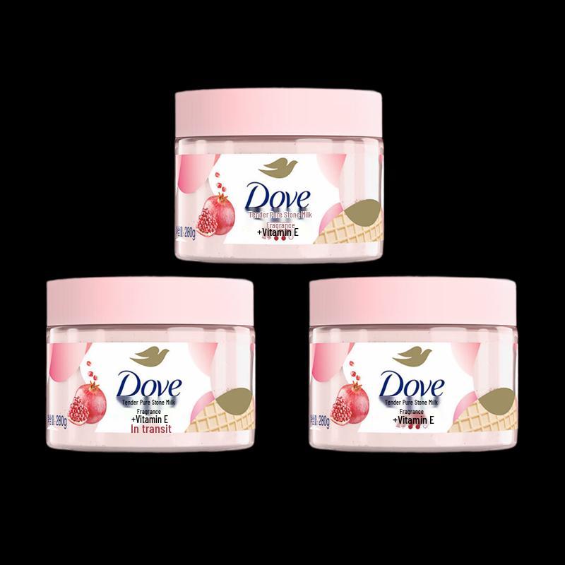 Dove Milkshake Body Scrub with Pomegranate & Milk Scent