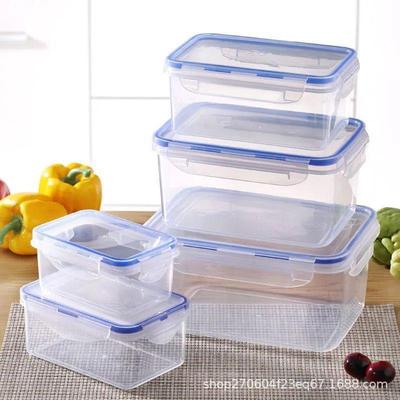 Microwave-Safe Rectangular Lunch & Fruit Storage Box with Sealed Lid
