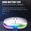 Souris Sans Fil Bluetooth 5.0 Avec Lumière RGB Rechargeable par USB Pour Ordinateur Portable PC Macbook Souris Gaming 2.4GHz 1600DPI
