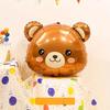5pcs Cartoon Lion Tiger Giraffe Panda Head Balloon Forest Animal Theme Birthday Party Decoration Anniversaries Festive Backdrops