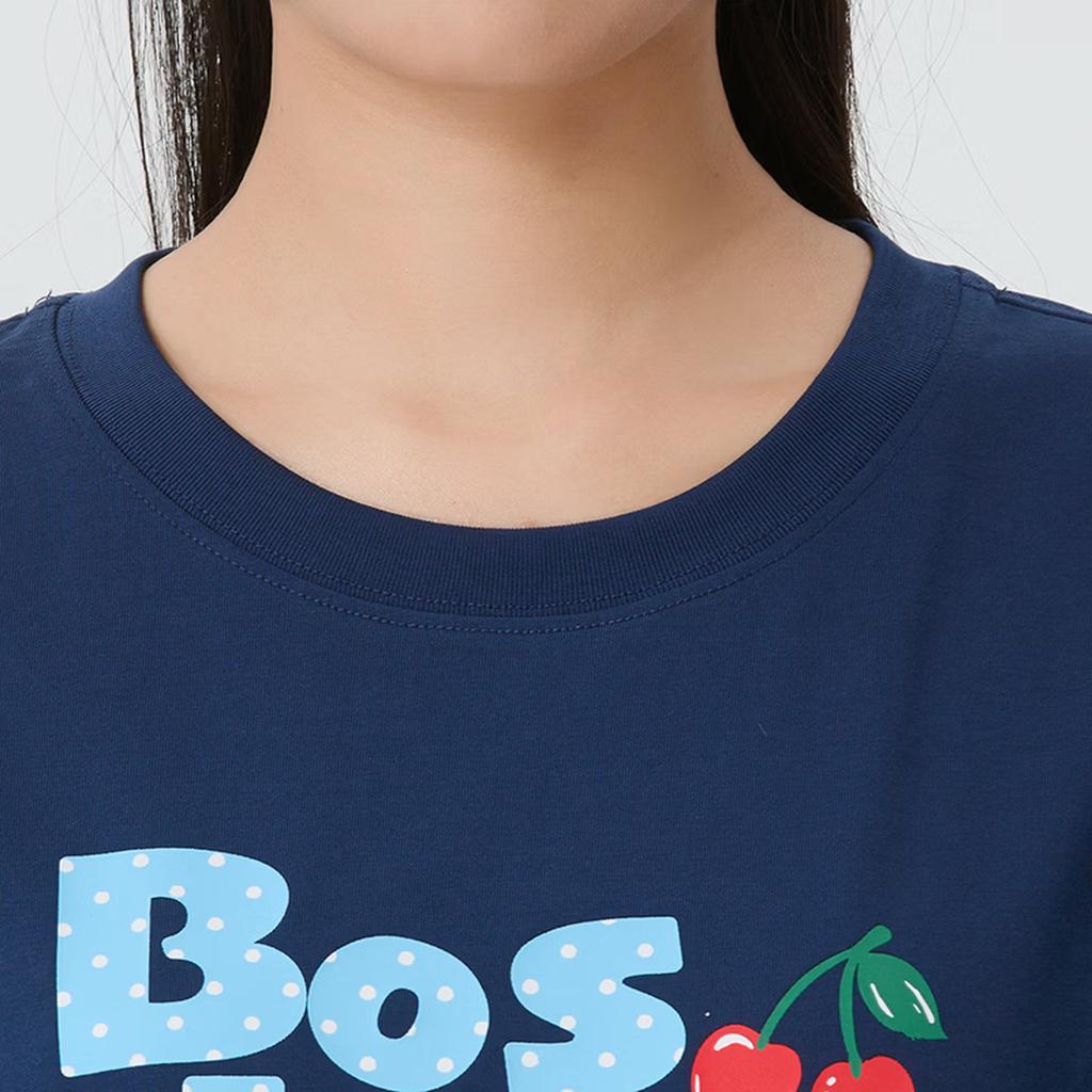 MLB Boston Red Sox SS26 Printed Pattern Crew Neck Short Sleeve T-Shirt Unisex T-Shirts 3ATSN6663-43NYD