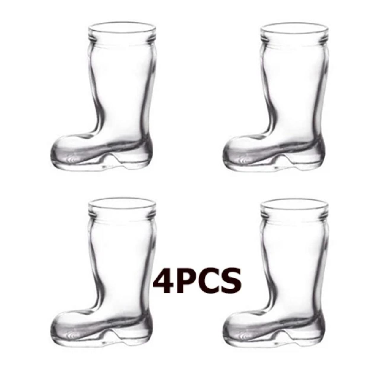 

Стопки для виски, Забавные ковбойские сапоги, Развлечения на тяжелой основе, Стаканы для питья напитков, Набор из 4 штук, 40 мл, 1,3 унции 40ml