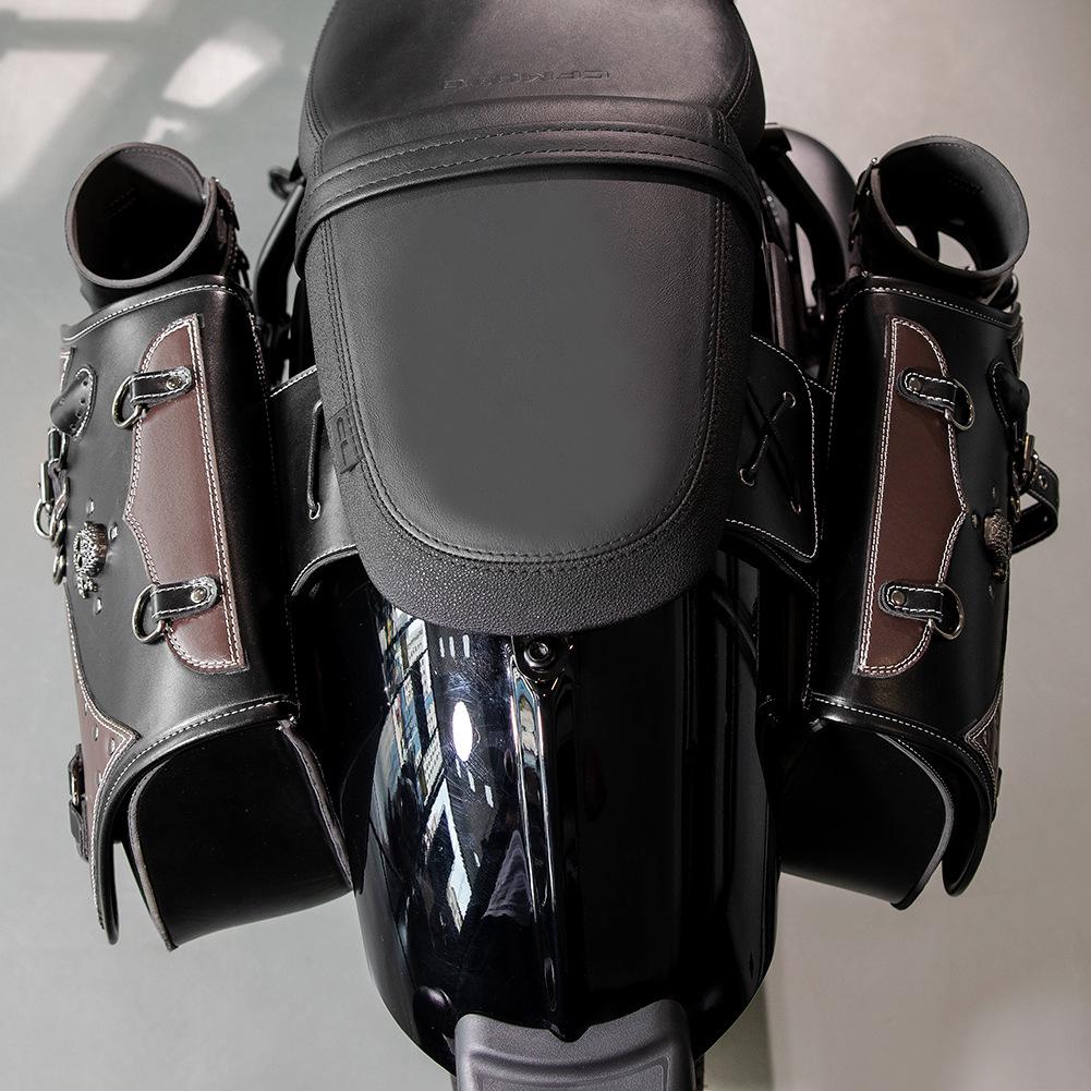 European & American Retro Harley Motorcycle Side Bags - Large Capacity Accessories & Modification Equipment