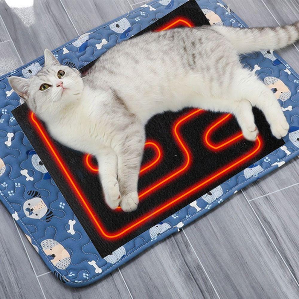 Control Dog Cat Bed Seat Cushion Heater Carpet Pet Heating Mat Dog Heating Pad Pet Electric Blanket