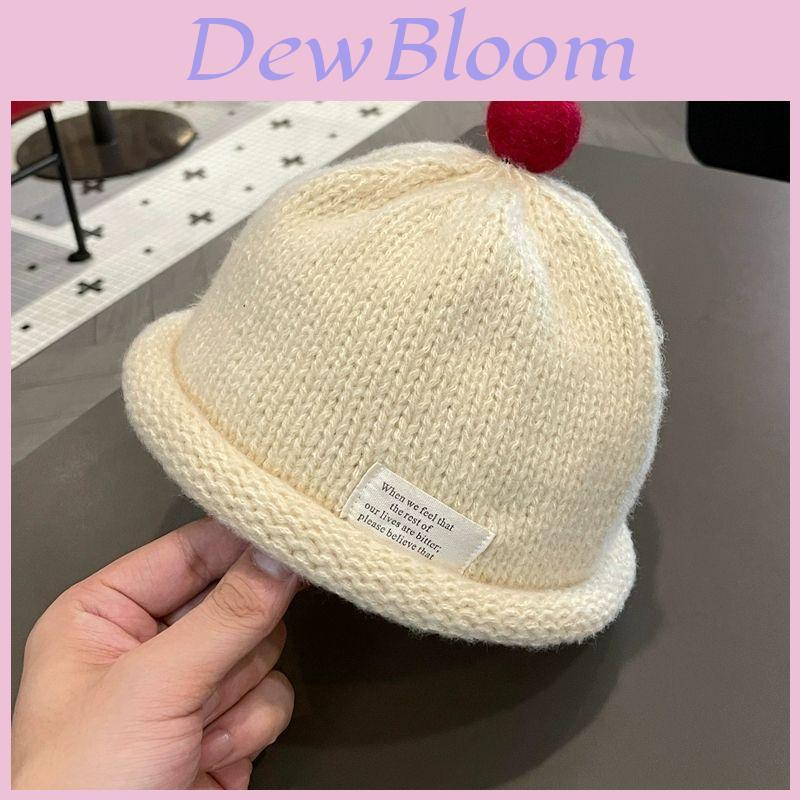 Kids Knitted Brim Hat With Warmth For Autumn Winter Baby Beanies For Toddlers