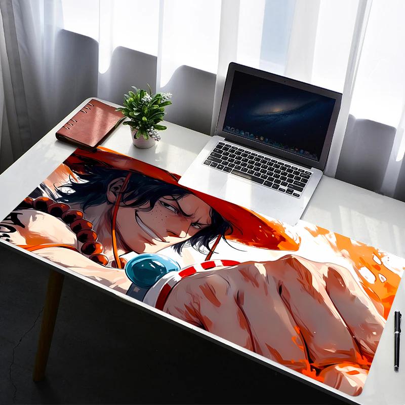 

Mouse Pad Office PC Gaming Accessories Keyboard Pad Cartoon Anime Print One Piece Portgas·D· Ace Mousepad Laptop Desk Mouse Mat 30x60x0.2cm