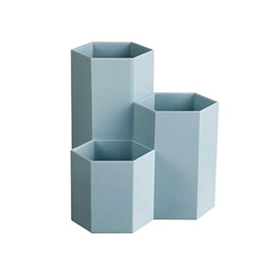 Stylish Hexagonal Pen Desk Cosmetic Storage Stationery Storage Small Item Increases Desk Pen Large Capacity Holder, Organizer, Box, Storage,