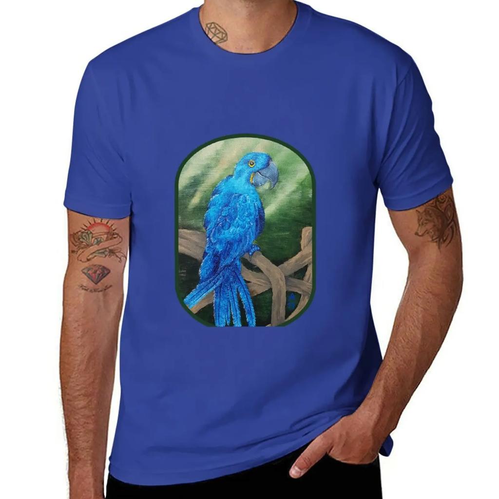 Hyacinth macaw T-Shirt tees new edition cute tops men t shirt