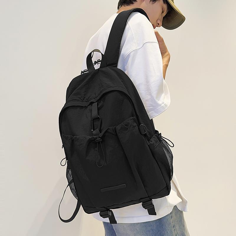 Water-Repellent Nylon Backpack Women's Lightweight Large Capacity Travel Backpack Men's Computer Backpack