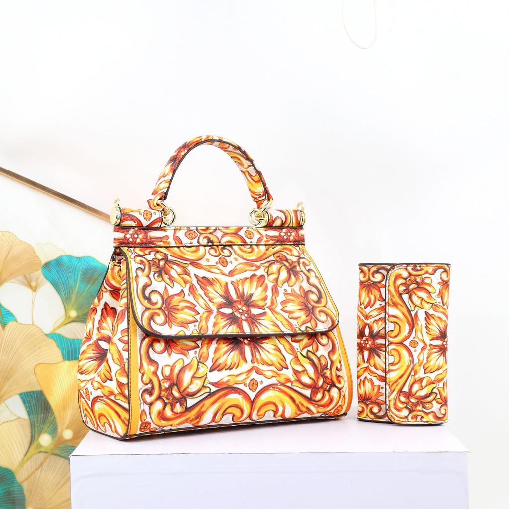 Printed Women'S Bag Light Luxury Bag Ladieshandbag Design Bucket