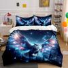 Galaxy Owl Themed Decor Set Multiple sizes kid's and adults' bedroom Exquisite 3PC bedding set gift