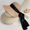Foldable Lace Brim Sunshade Cap Wide Brim Sun Protection Cap Vacation Straw Sun Hat  Beach