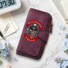Vintage Biker Skull Print Leather Wallet Fashion Casual Multicard Long Purse 