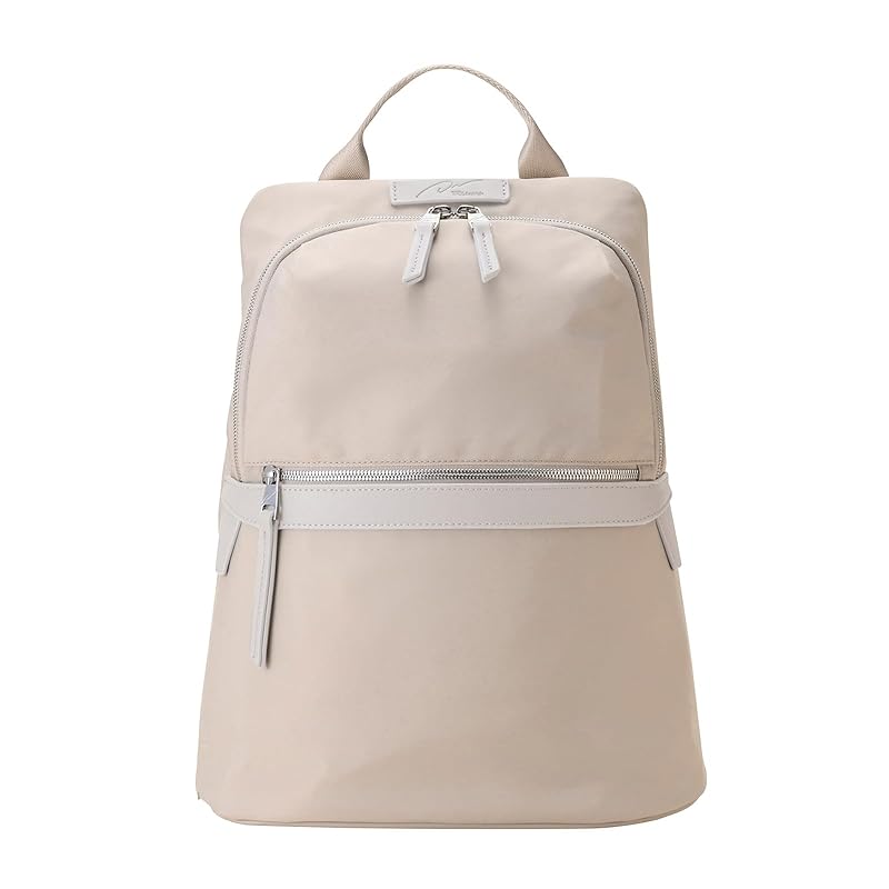 

[Double and day/night] rucksack Pisala A4 size storage 11.1inch tablet storage PC storage 11L 550g No.15291 ladies light greige H37×W30×D14cm