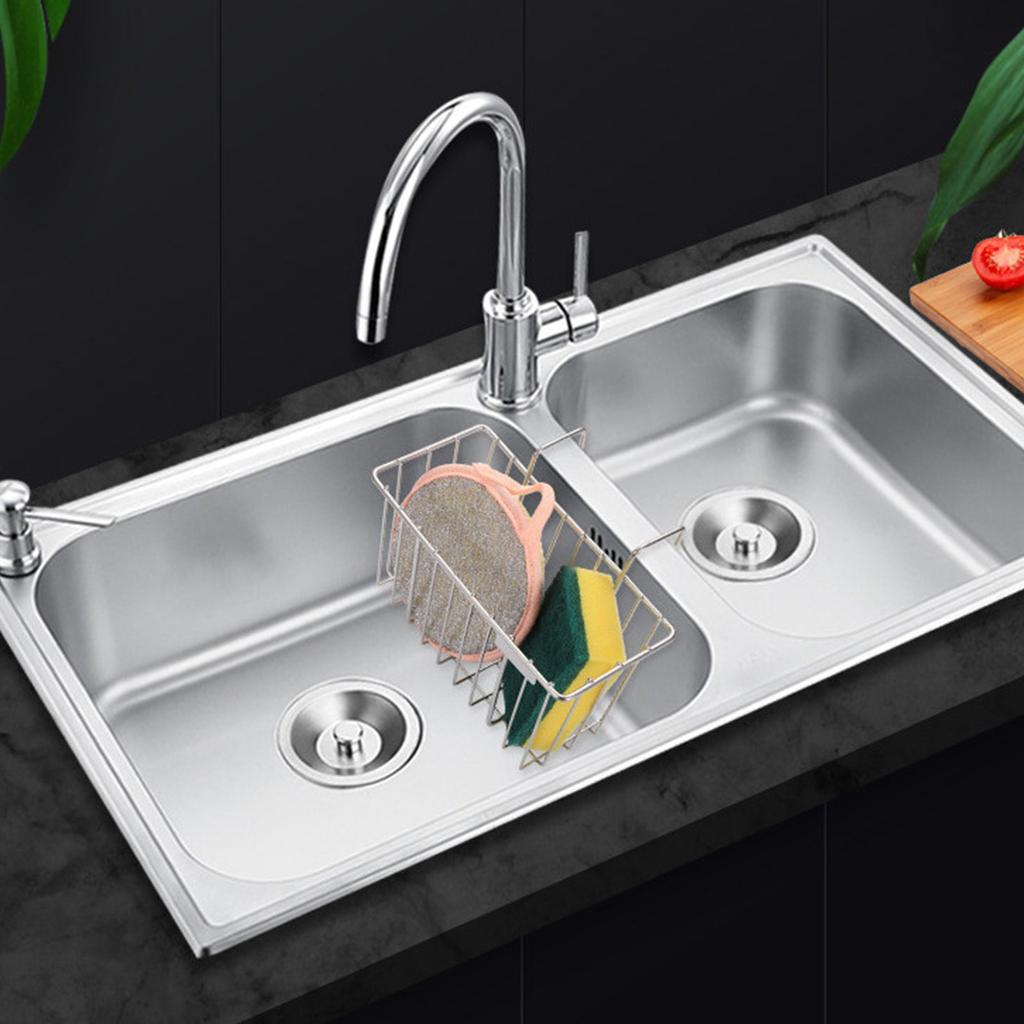 SUS 304 Stainless Steel Kitchen Shelf Dishwashing Liquid Hanging Basket