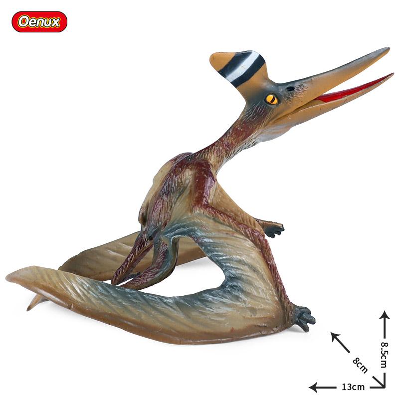 Oenux Classico Giurassico Dinosauro Giocattolo Quetzalcoatlus Ljahjas Pterodattilo Action Figures Animali Modello PVC Collezione Giocattolo per Bambini
