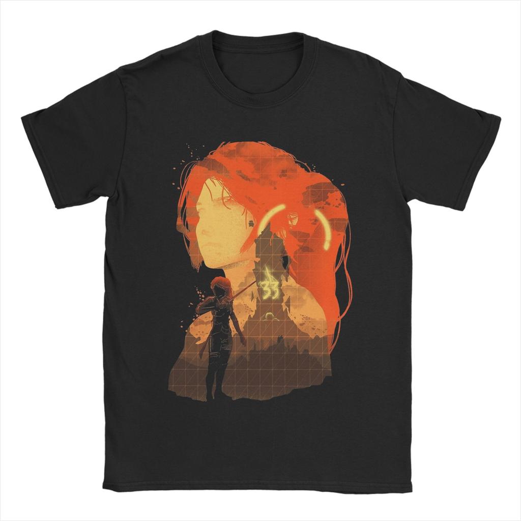 Maelle Clair Obscur Expedition 33 T Shirts Unisex 100 Cotton Vintage TShirt O Neck  Tees Short Sleeve Clothing Plus Size