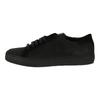 Off-White Calfskin Round Toe Flat Low-Top Sneakers Men Sneakers Black OMIA009F161760191000