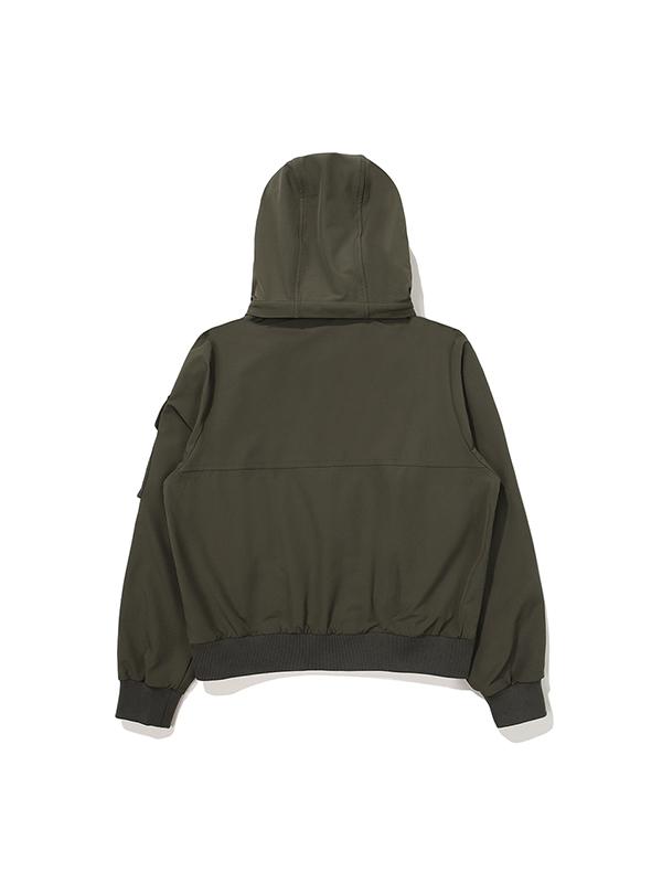 Bbc Earth Stretch Brush Hoodie Detachable Jacket_Khaki