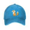 Berretto da Baseball Nero con Volpe Nuovo Berretto da Baseball in Cotone Lavato Vintage Cappelli da Sole per Genitori e Bambini