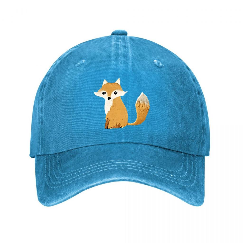 Berretto da Baseball Nero con Volpe Nuovo Berretto da Baseball in Cotone Lavato Vintage Cappelli da Sole per Genitori e Bambini