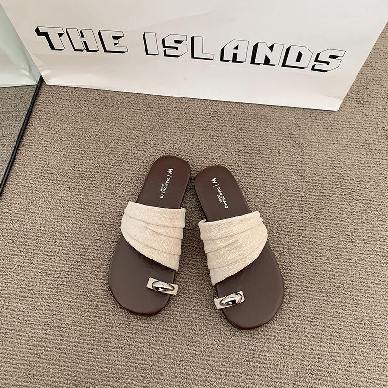 Minimalist Cold Style, High-End Fashionable And Versatile, Daily Commuting Slippers, Women'S Shoes, Intellectual Trend And Fashion