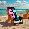 1PC Custom Name "Sixty-Seven Stars Drip" Beach Towel Highly Absorbent And Sand-Resistant Towel for Swimming, Pool, Yoga, And Travel Lightweight