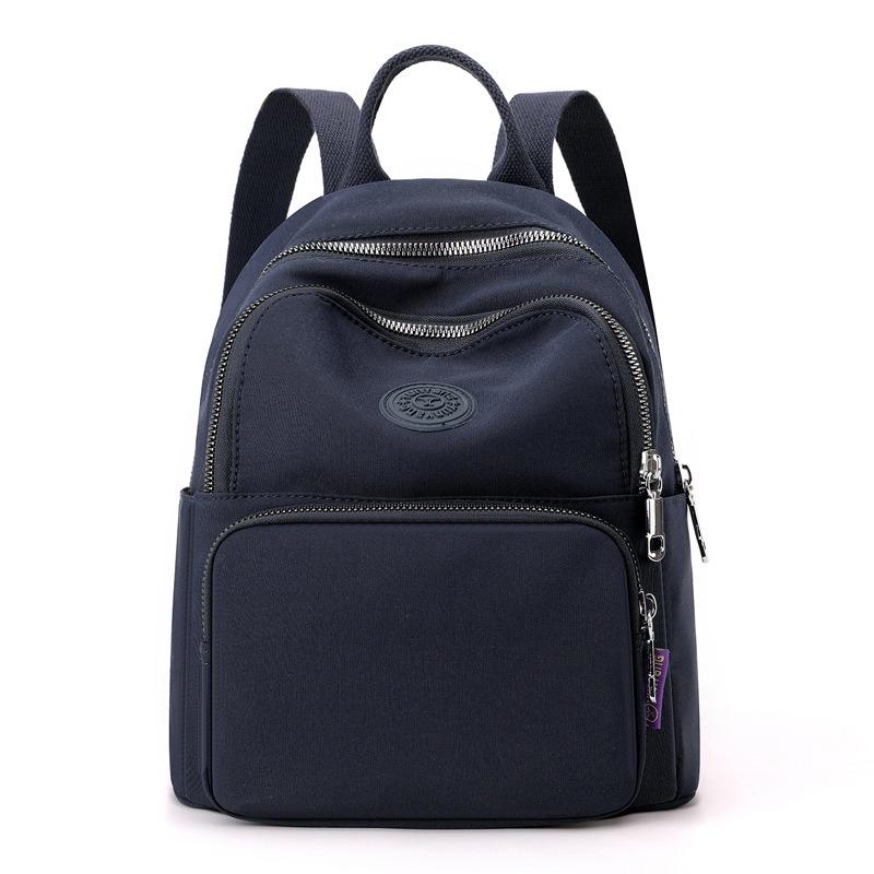 Women's Fashion Casual Solid Color Backpack, New Trend College Student Travel Large Capacity Small Backpack