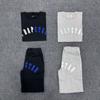Męski bawełniany zestaw T-shirt z krótkim rękawem i spodenki Casualowy strój sportowy Lekki oddychający