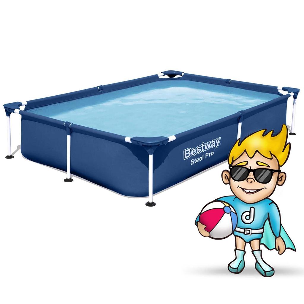 Rectangular Frame Pool 221X150X43 Cm 16-In-1 Bestway 56401N